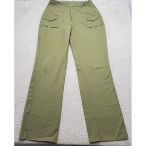 Boy Scouts of America Pants Size‎ 32 Waist Green Unfinished Hem Elastic  Pull On
